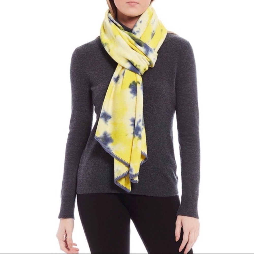 C.C Tie Dye Scarf Blue Yellow NEW